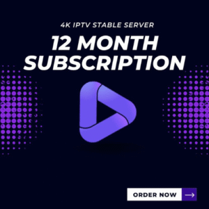 IPTV Subscription 12 Months – Premium 4K